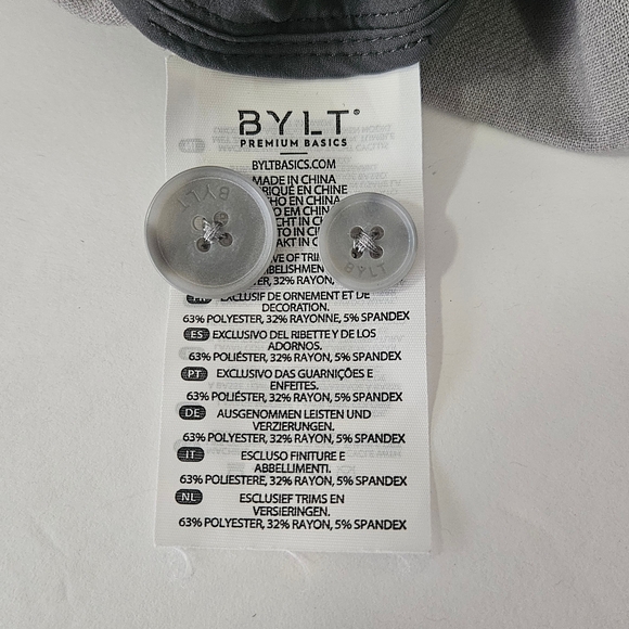 Men's BYLT Big & Tall Pro Single Breasted Blazer - Heather Grey - Like New - - Picture 5 of 6